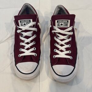 Converse Maroon Low-Top Sneakers